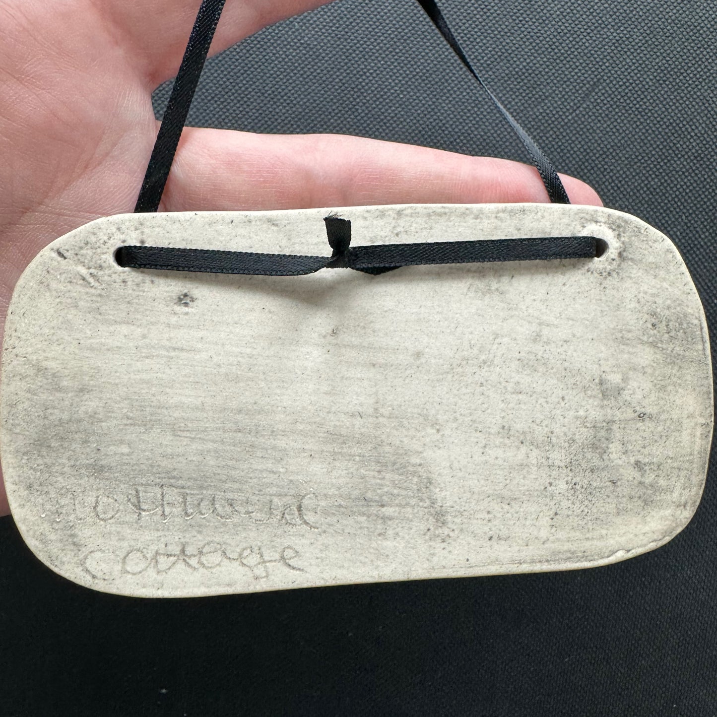 Handmade ceramic Memento Mori wall plaque