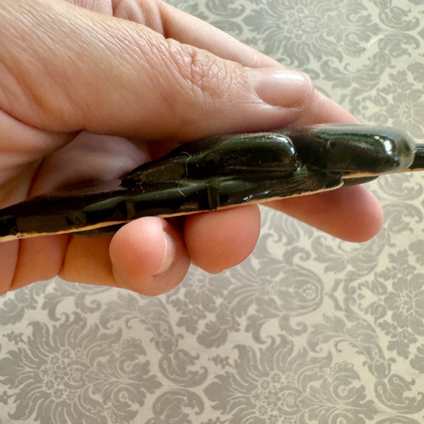 Handmade ceramic Jersey Devil magnet