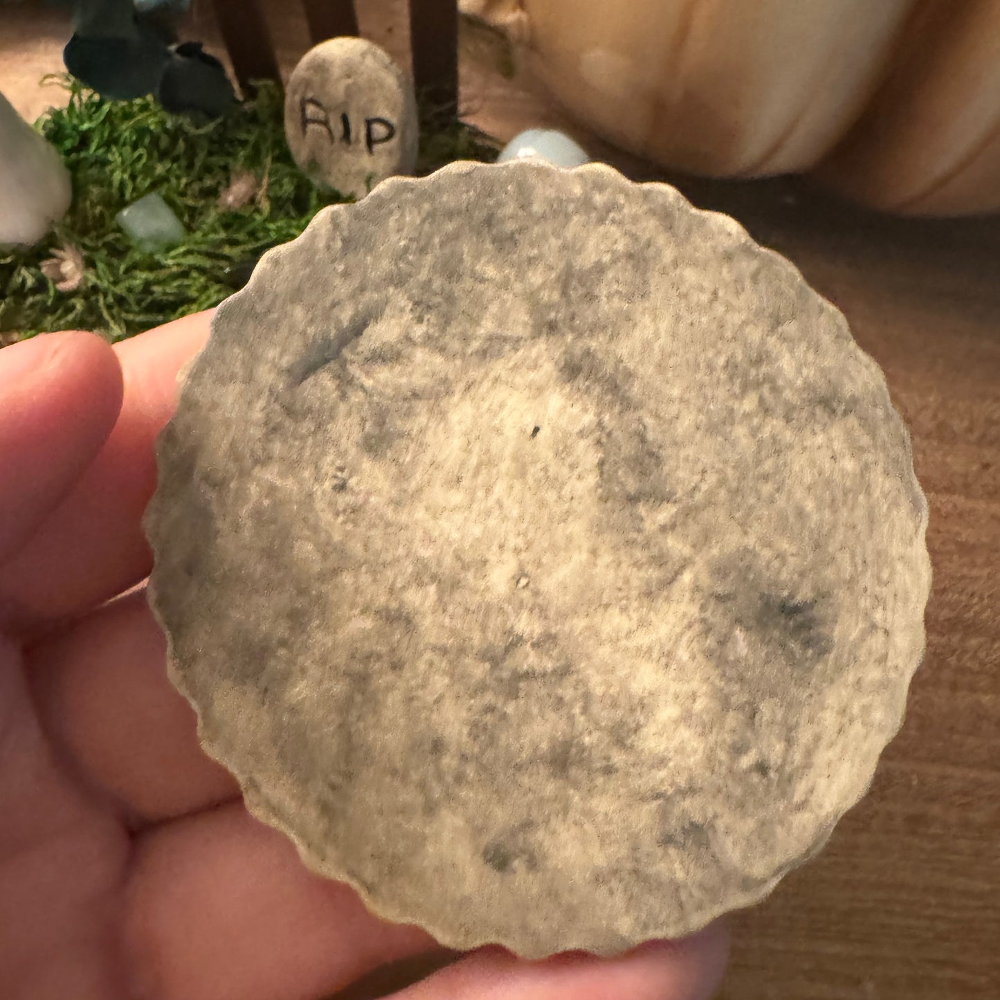 Ceramic haunted mausoleum incense burner