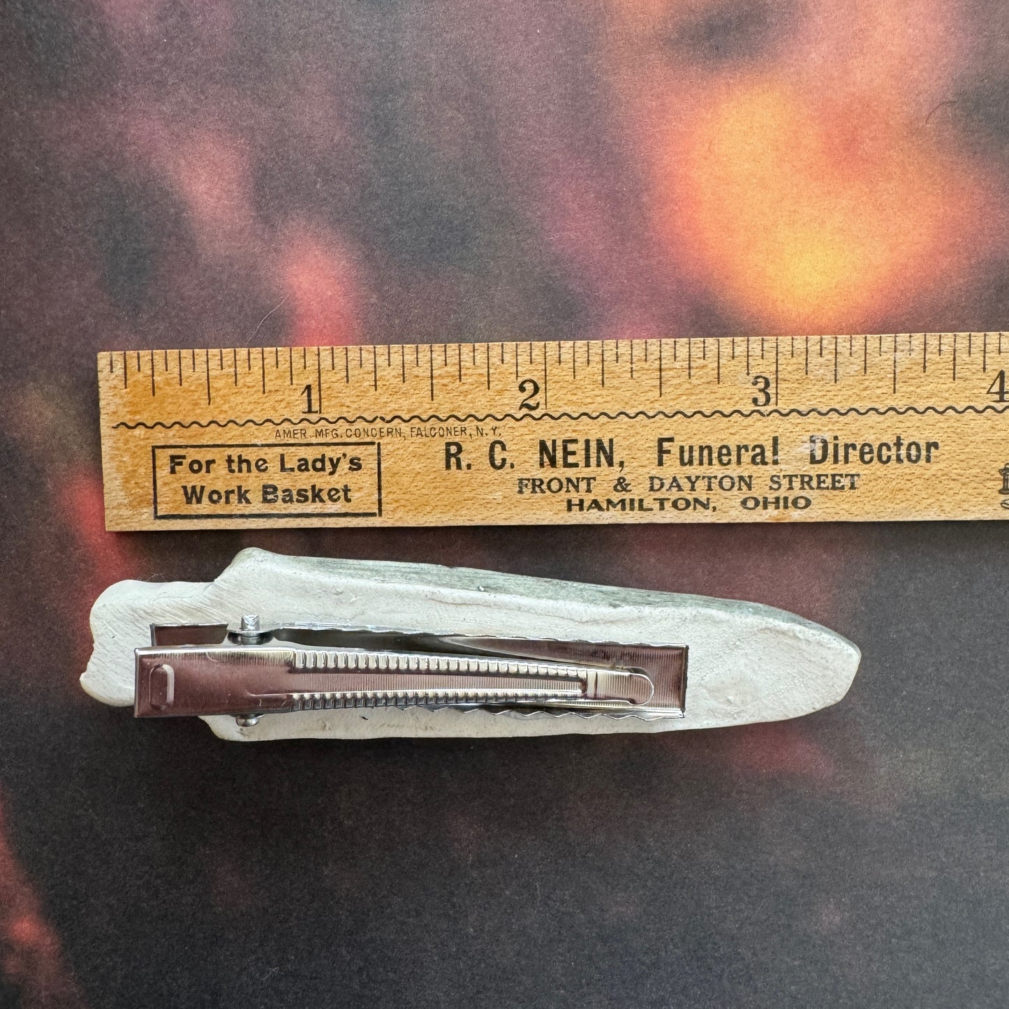 Handmade ceramic zombie finger hair clip