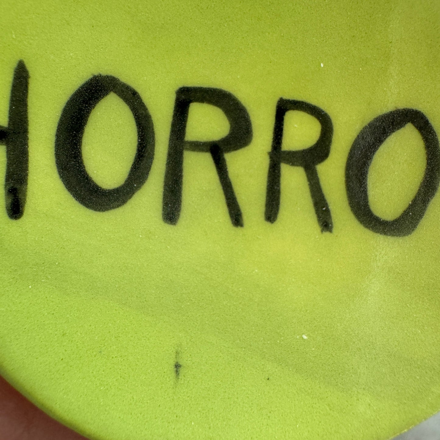 Handmade horror sticker trinket dish