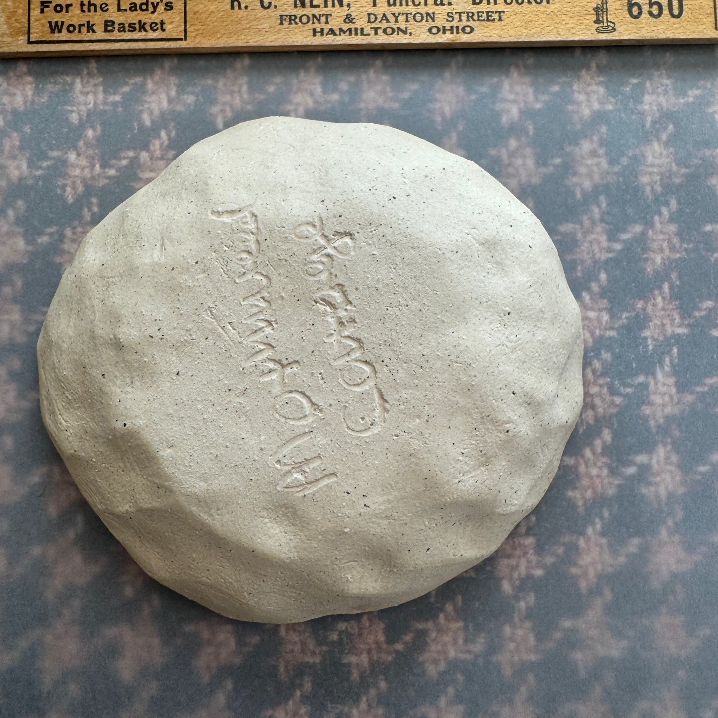 Handmade ceramic the horrors persist but so do I flogger trinket dish