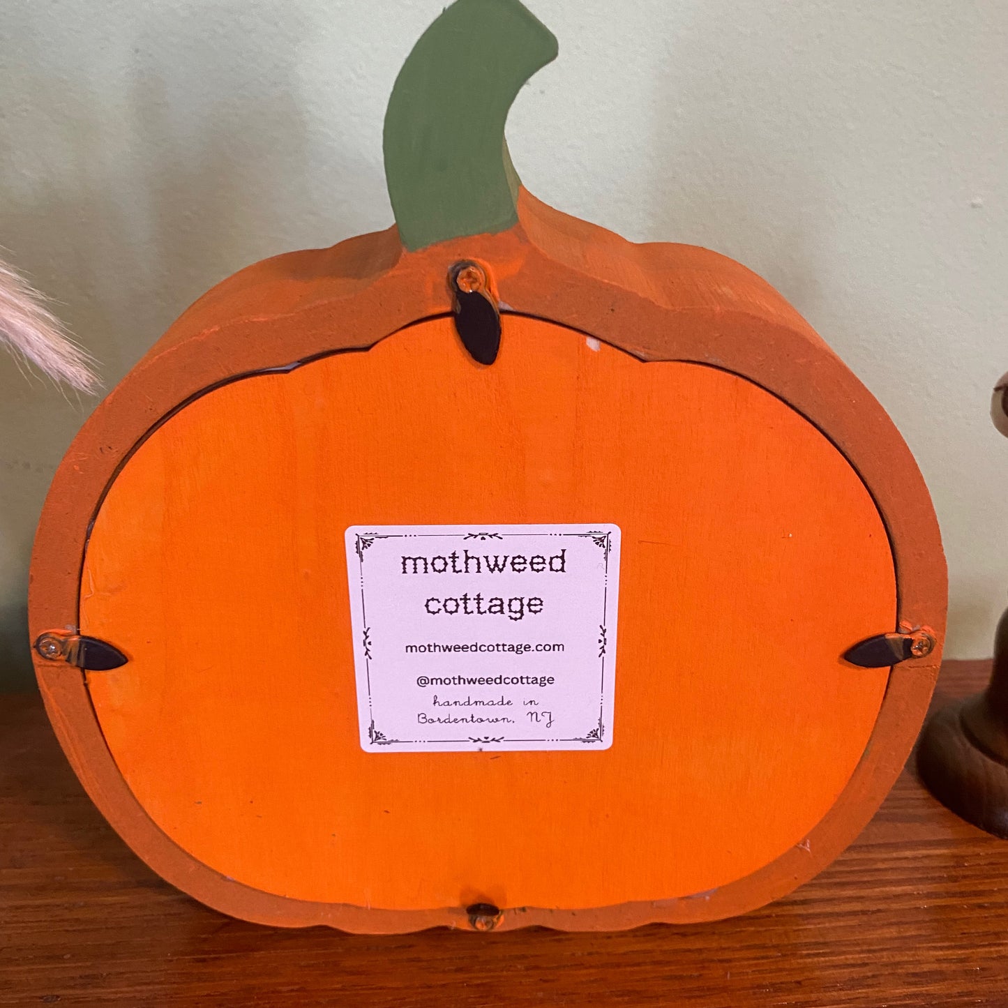 Pumpkin cemetery ghost shadow box