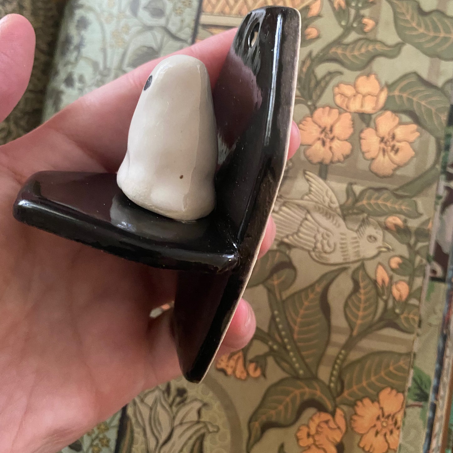 Ghost coffin shelf wall hanging