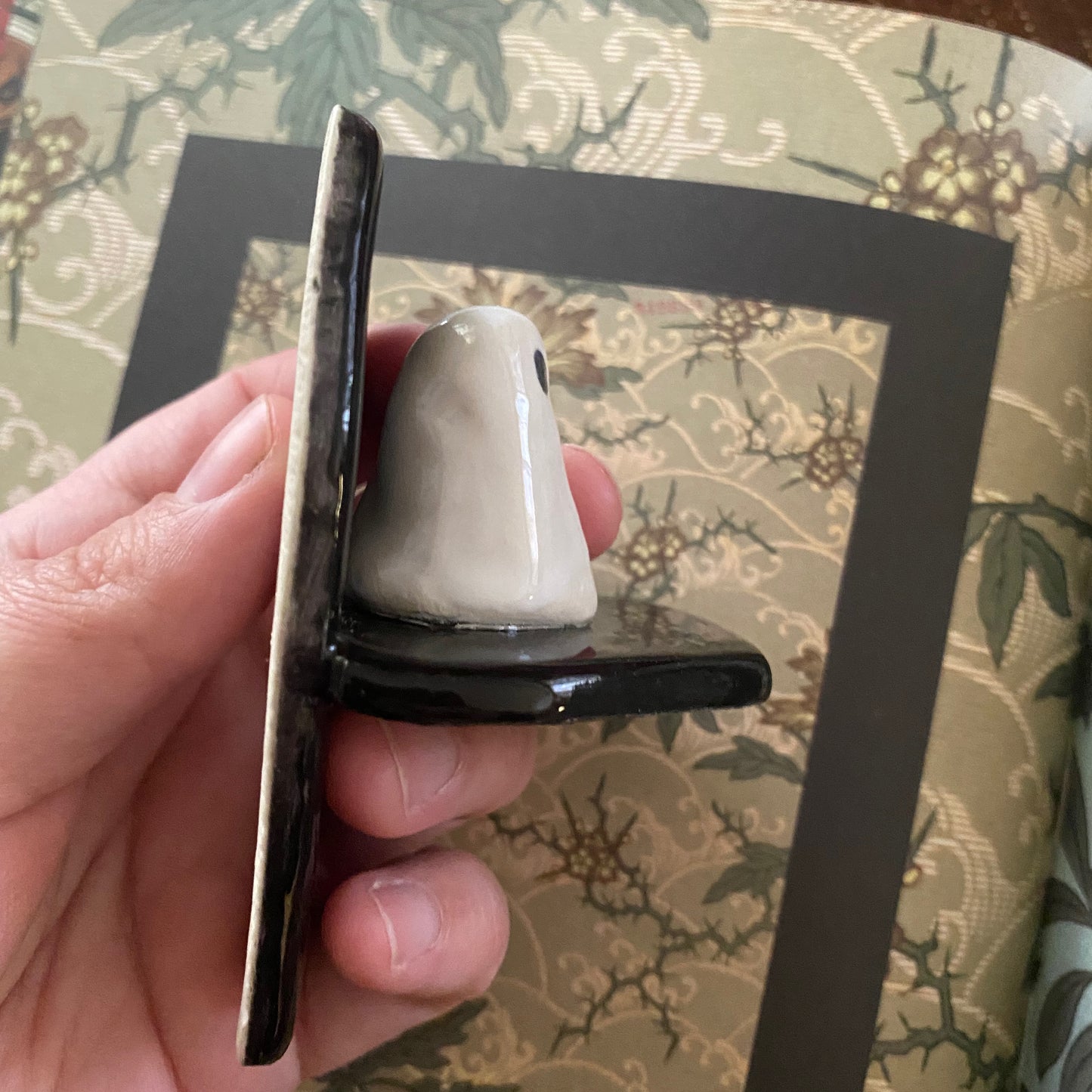 Ghost coffin shelf wall hanging