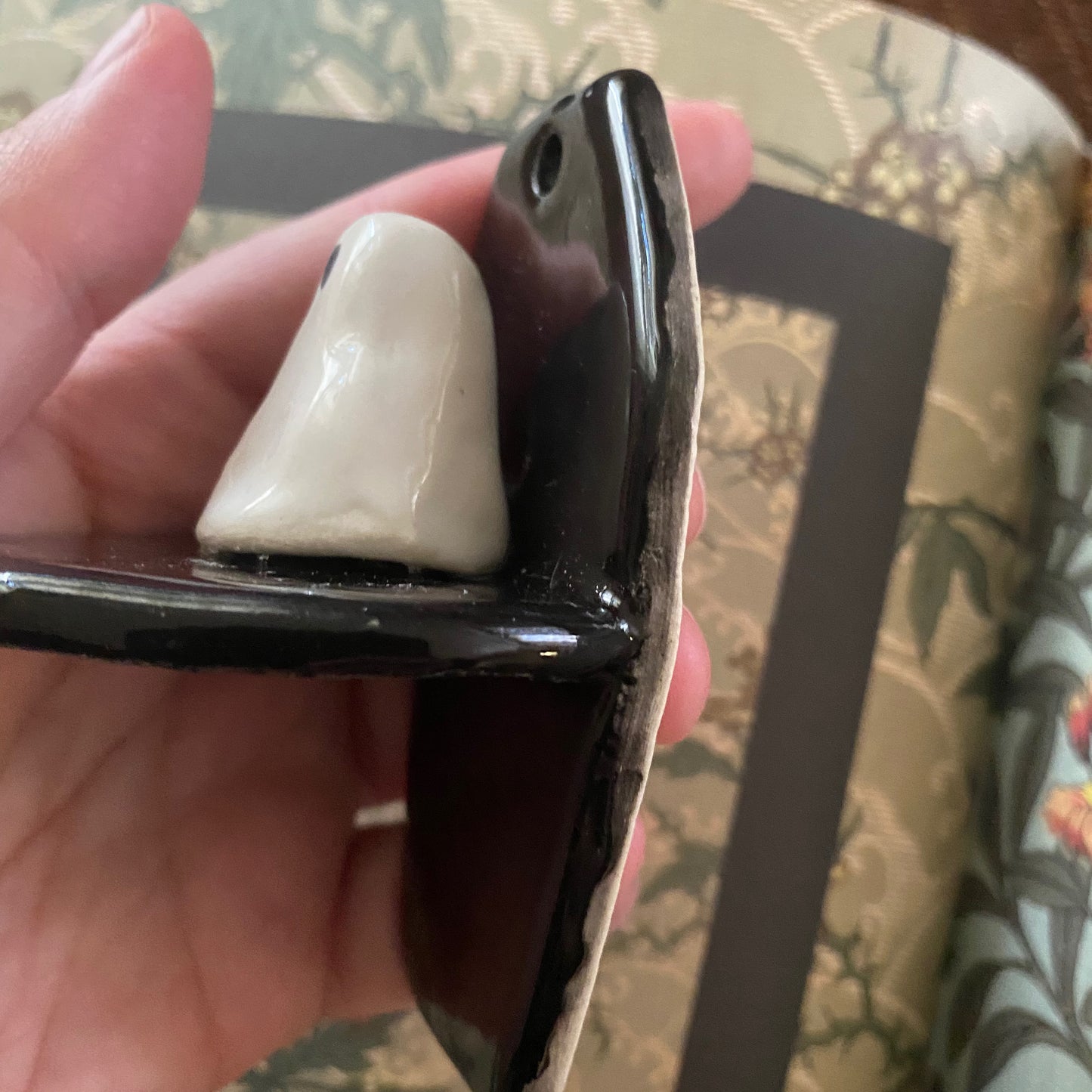 Ghost coffin shelf wall hanging