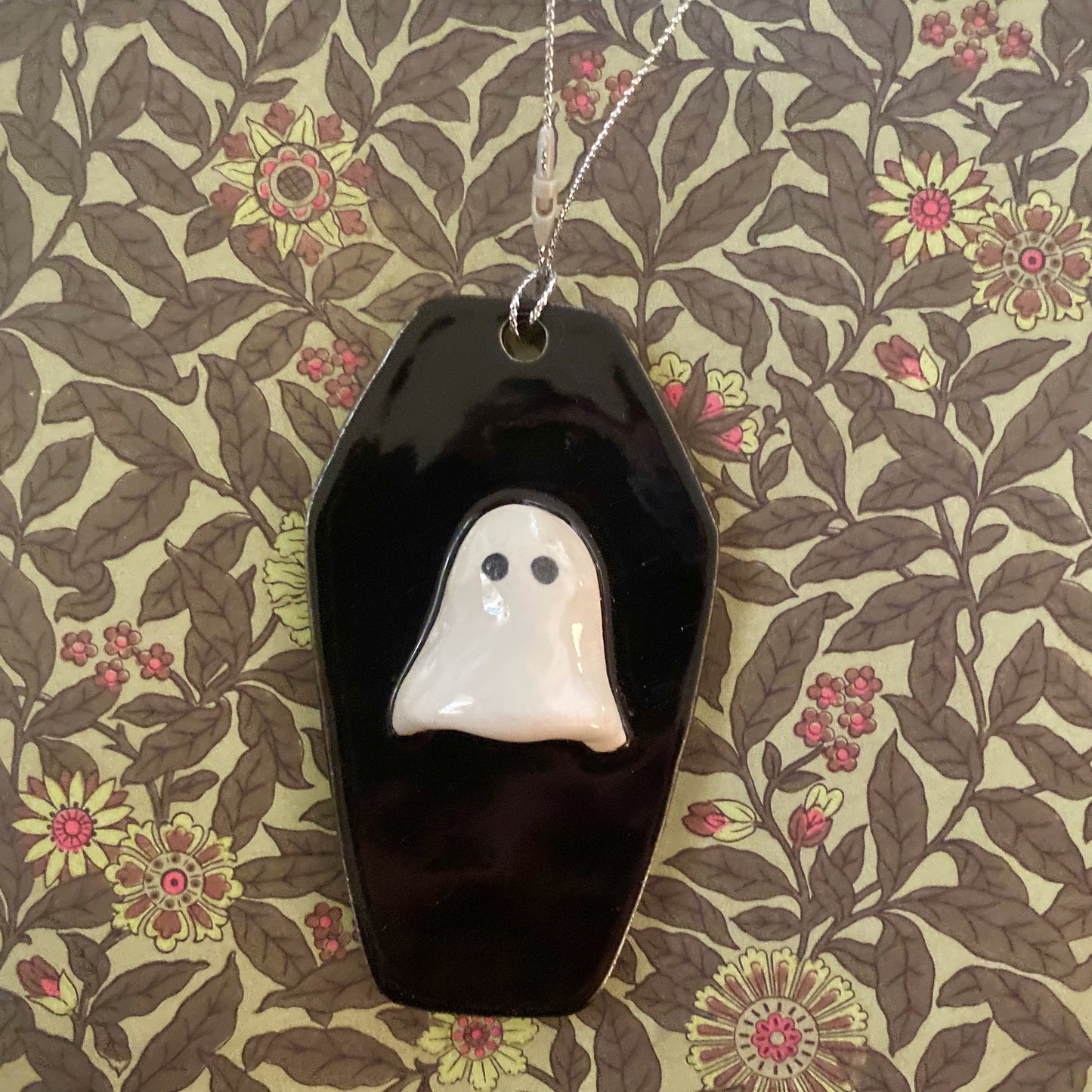 Ghost coffin ornament