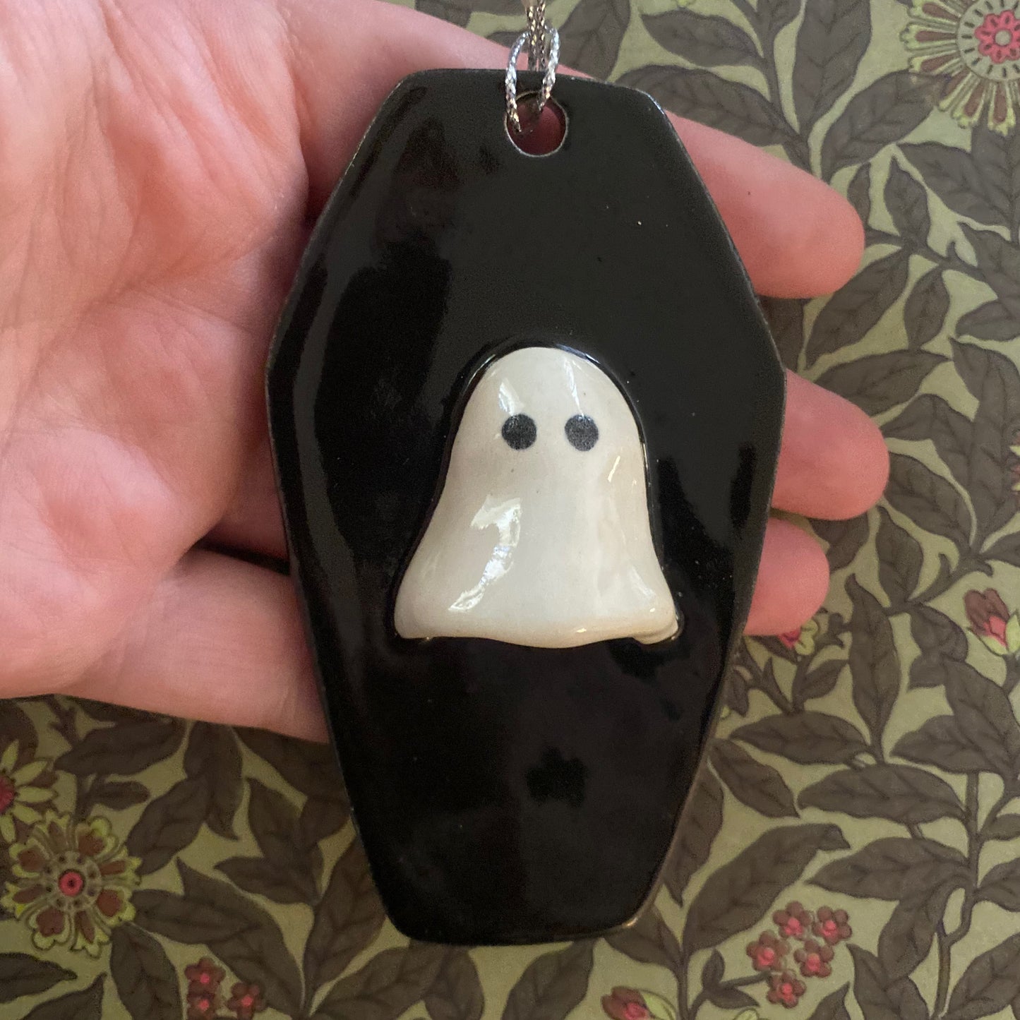 Ghost coffin ornament