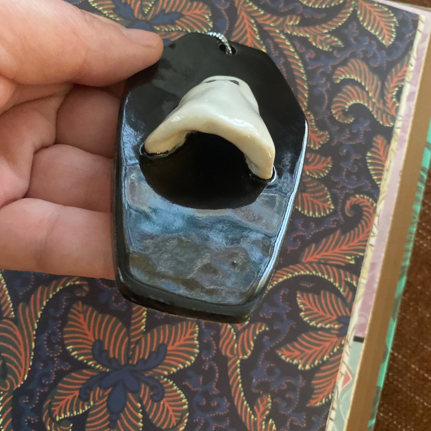 Ghost coffin ornament