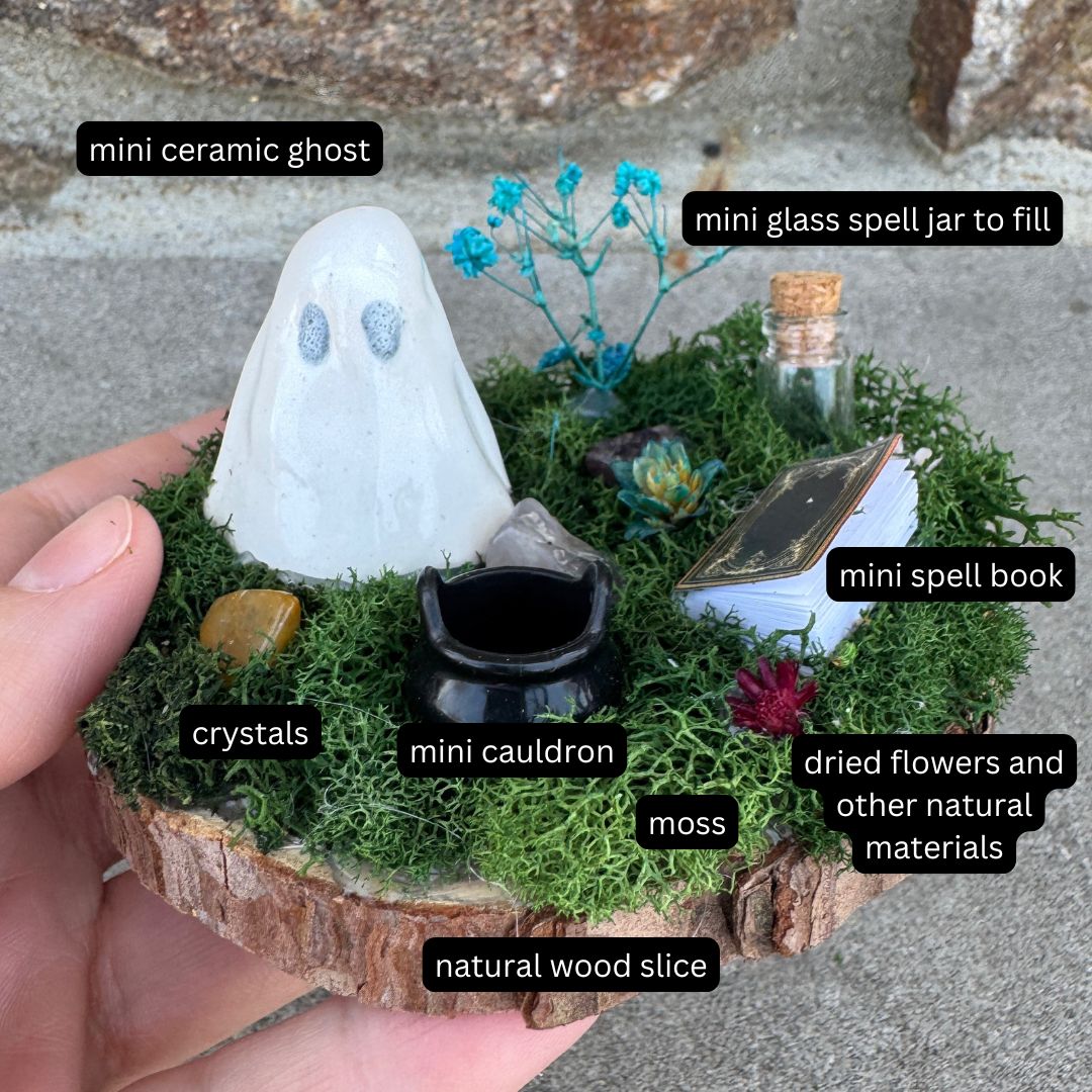 Make Your Own Witch Ghost Garden Kit
