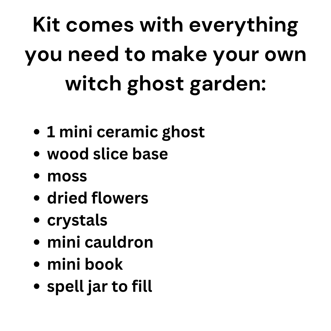 Make Your Own Witch Ghost Garden Kit