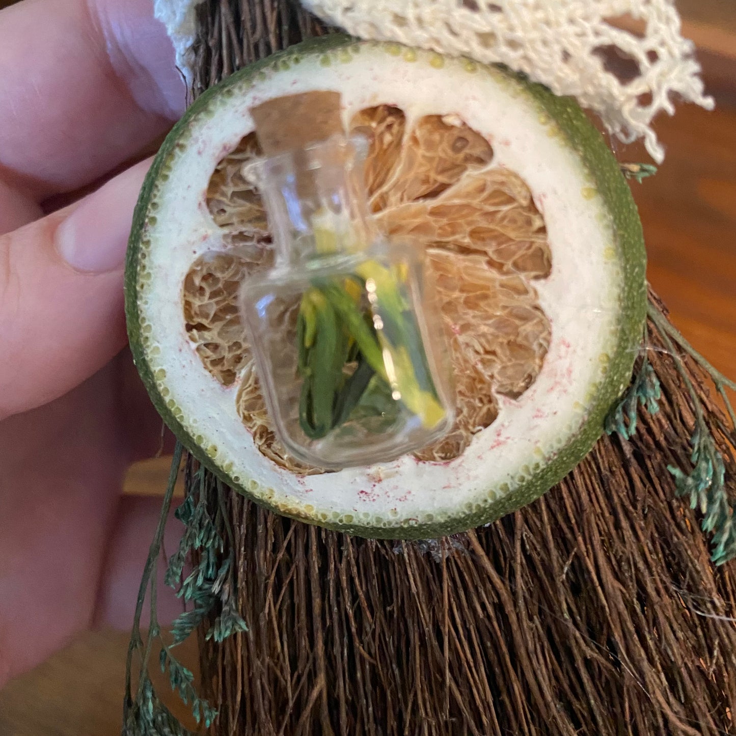 Scented spring blessing broom besom- prosperity and cleansing