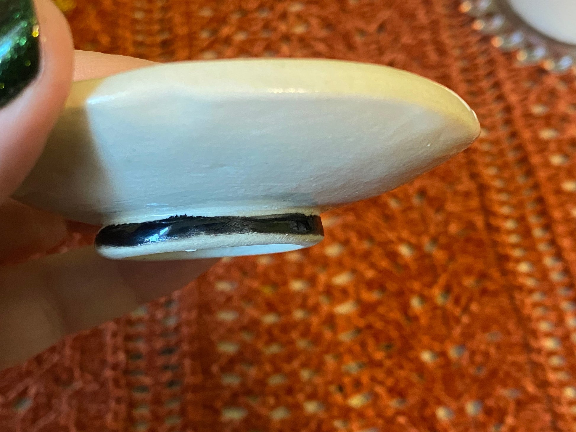 Handmade ceramic coffin trinket dish with sage herb design. Black white gothic ring dish. Witchcore home decor. Ancestor altar offering dish