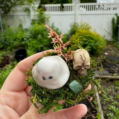 Spooky Skull Mini Ghost Garden