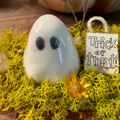 Make Your Own Halloween Ghost Garden Kit