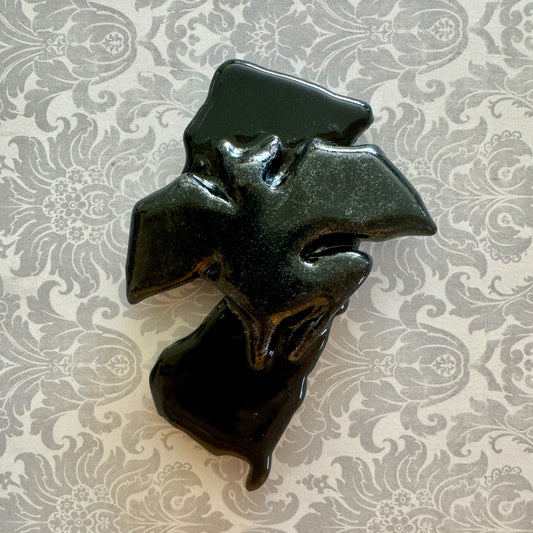 Handmade ceramic Jersey Devil magnet