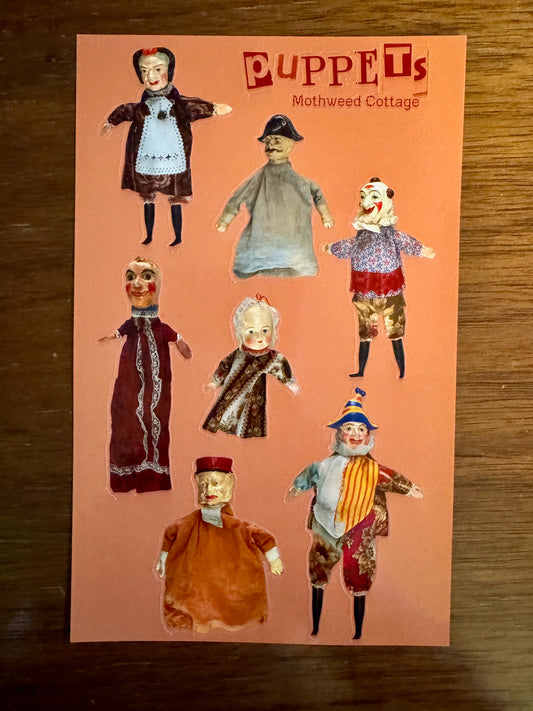 Puppets sticker sheet