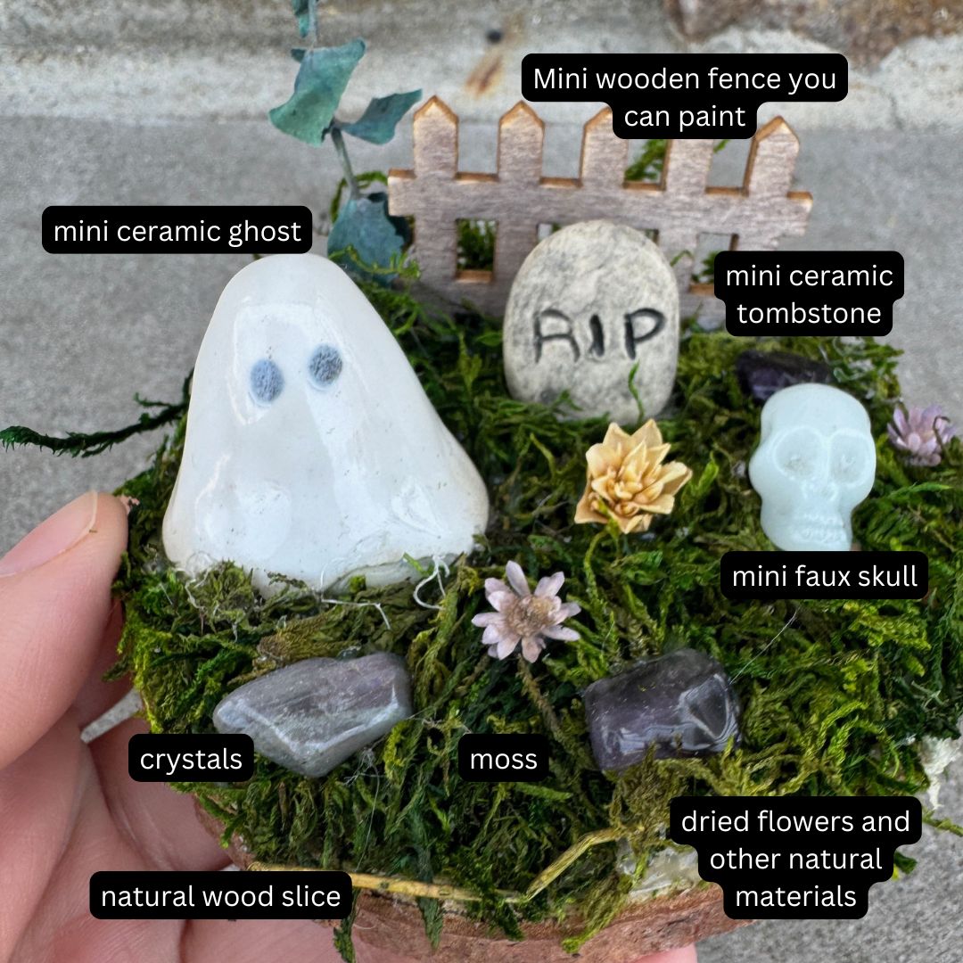 Make Your Own Cemetery Ghost Garden Kit