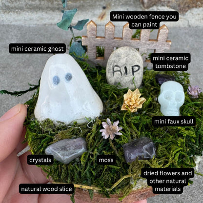 Make Your Own Cemetery Ghost Garden Kit