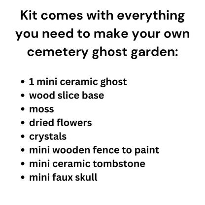 Make Your Own Cemetery Ghost Garden Kit