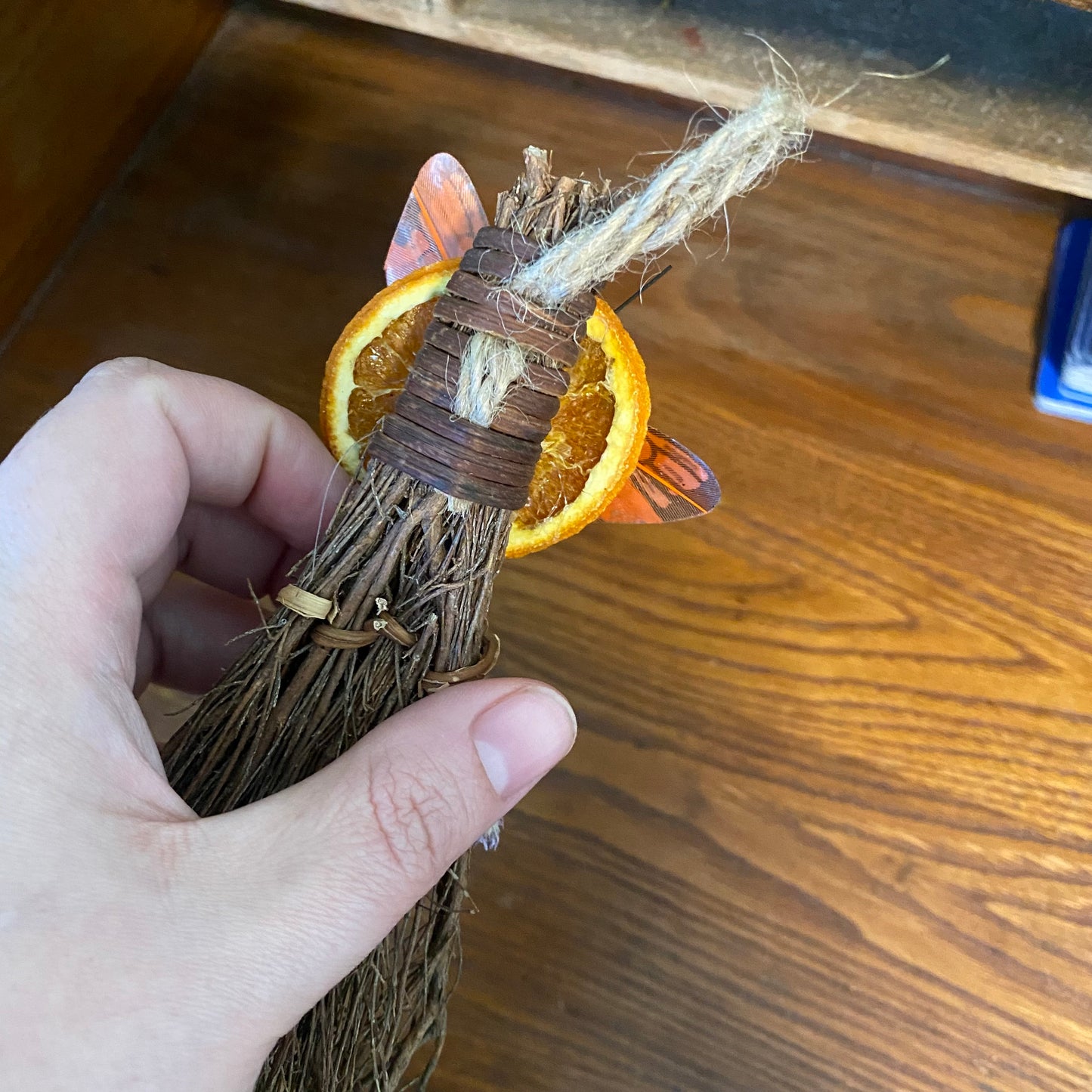 Butterfly blessing broom besom- Litha