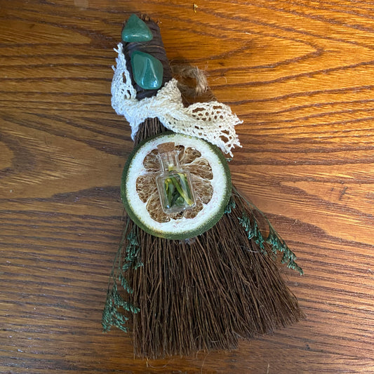 Scented spring blessing broom besom- prosperity and cleansing