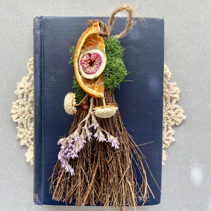Scented mini blessing broom besom - fertility and abundance