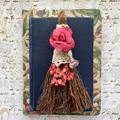 Mini scented blessing broom besom - love magic