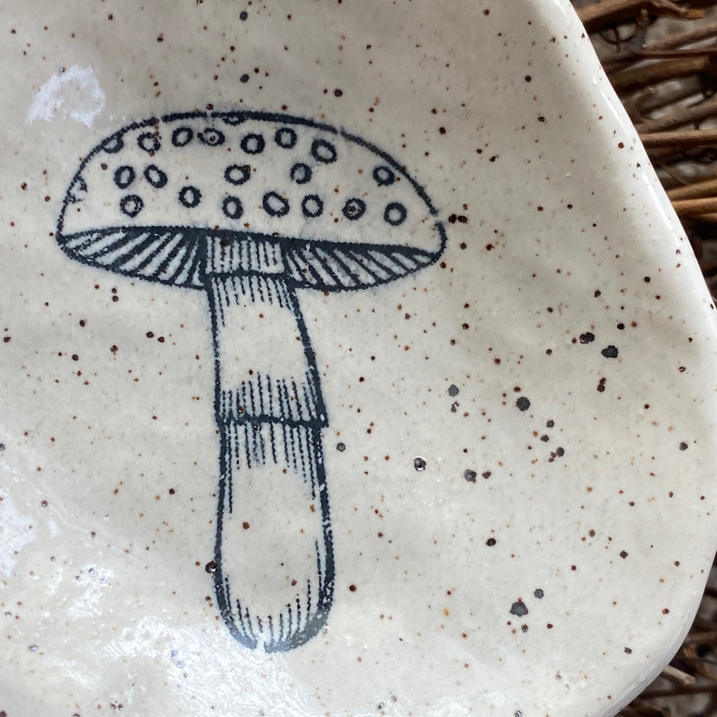 Mushroom trinket dish