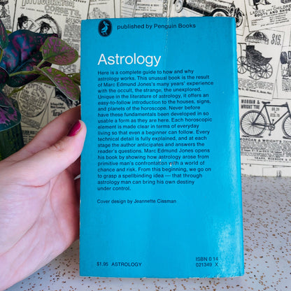Vintage 1972 Astrology How and Why It Works book. 70s occult books. Retro Pelican paperback guide to Zodiac, horoscope & astrological charts