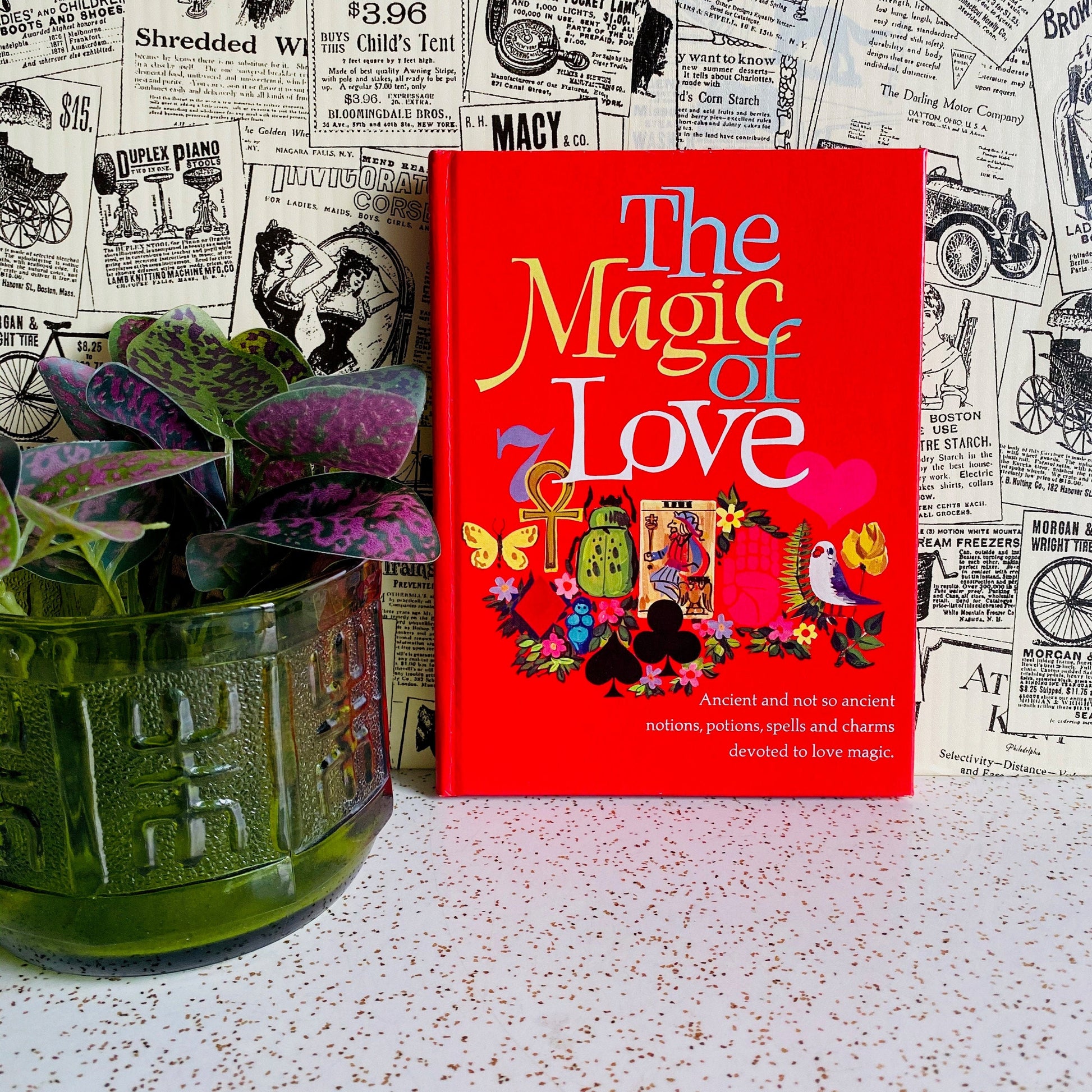 Vintage The Magic of Love book. 1974 love spell book full of love potions, recipes and lore. Retro occult and witchcraft collectible book.