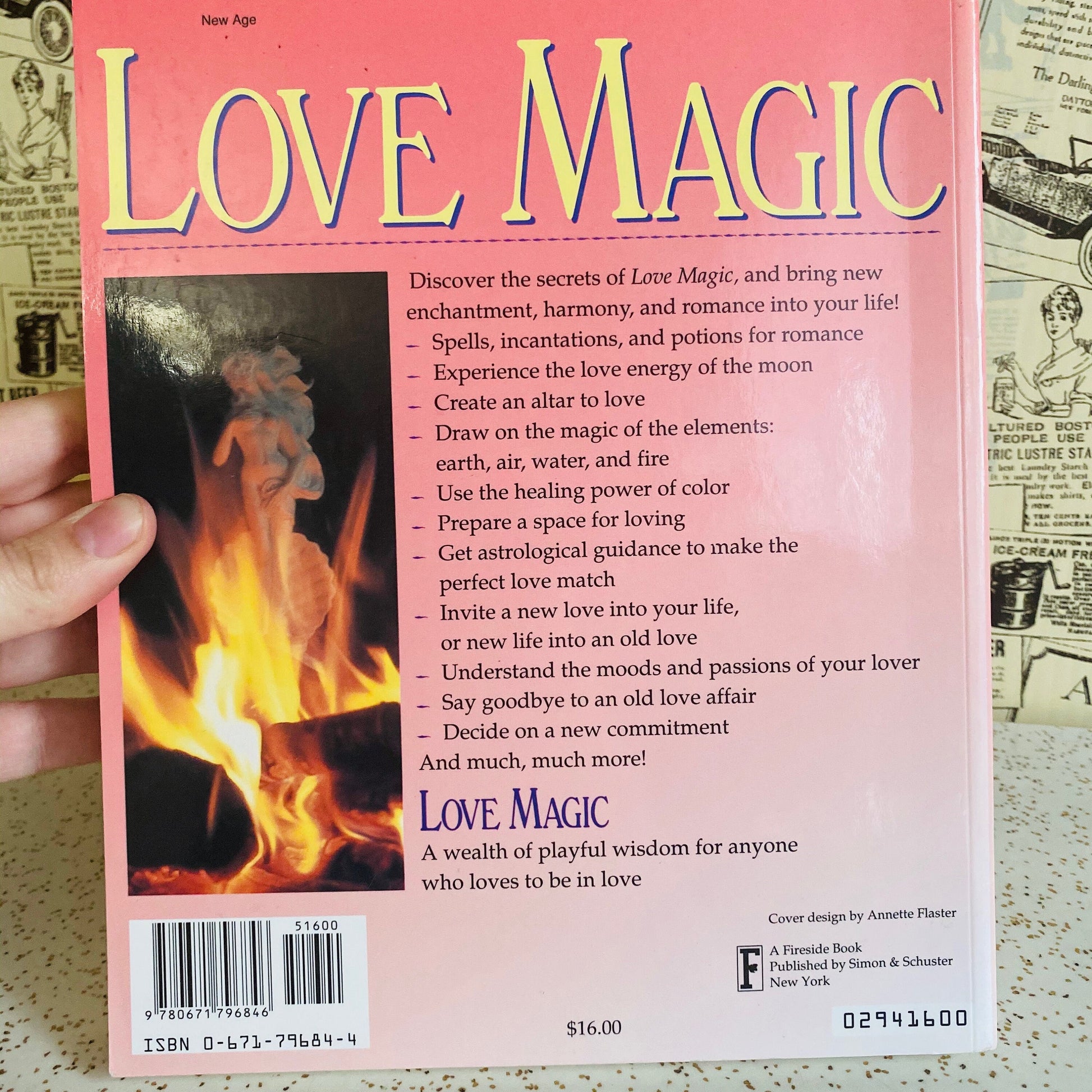 1994 Love Magic book by Marina Medici. Vintage love magic book with love spells, rituals. Great Valentine's Day gift for new witch or lover